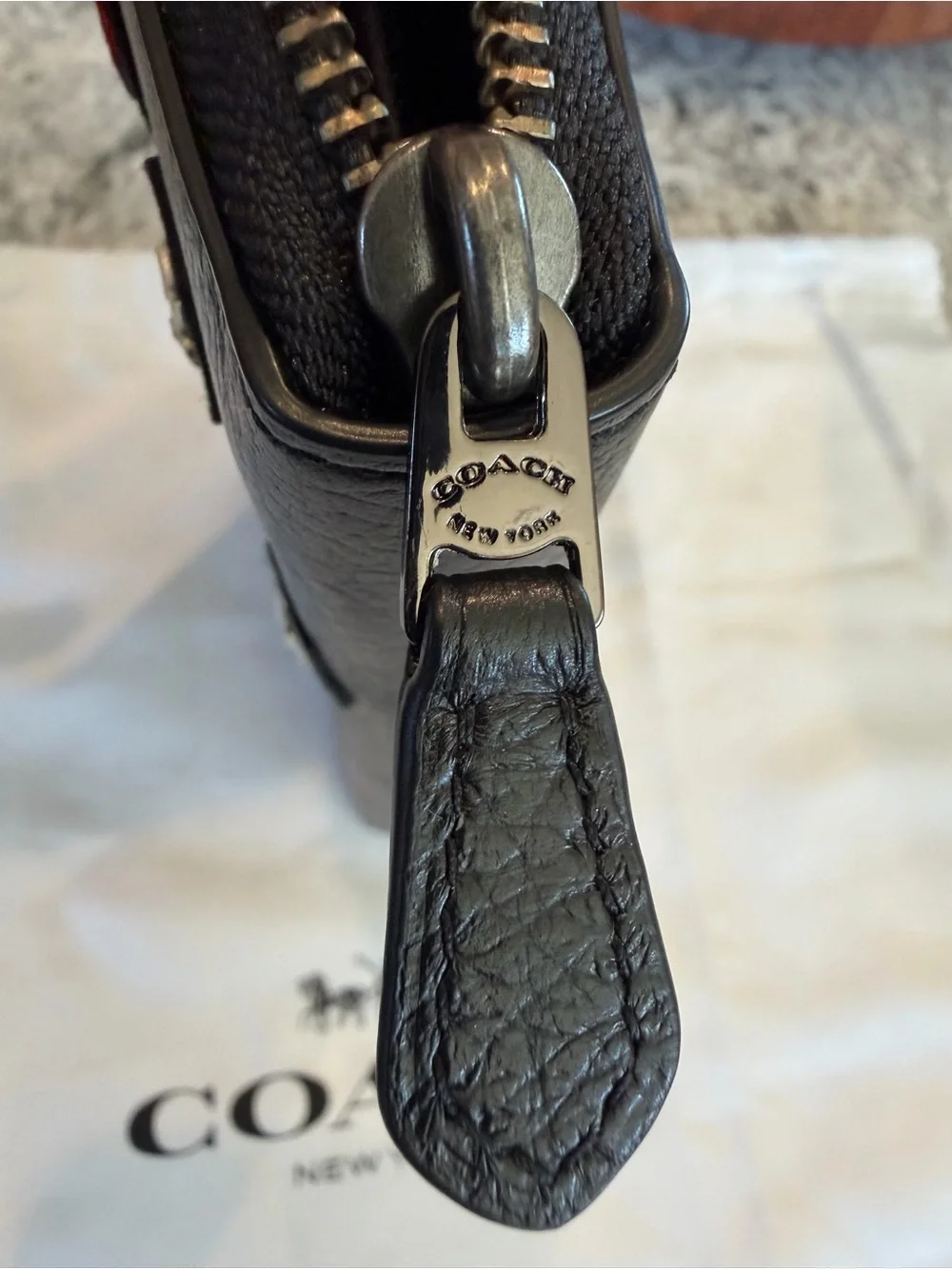 Coach RARE NWOT Coach 1941 Rexy Metal Embroidery Accordion Zip Wallet 58485
